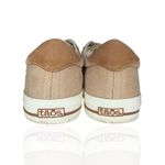 Taos Z Soul Canvas Sneakers Women's Size 9 Side Zip Lace Up Tan Beige Neutral Photo 7