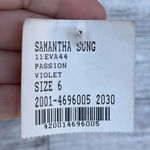 Samantha sung rockabilly Eva passion violet dress size 6 Purple Photo 5