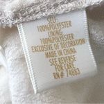 Adiva Cream Embroidered Boho Gauzy Belted Kimono Top Size Medium Photo 9