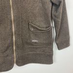 Merrell  Jacket XL Womens Brown Knit Full Zip Fleece Lined Hooded Pockets‎ Photo 1