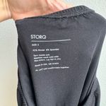 Storq Maternity Size 2 Small Knee Skirt Classic Black Elastic Pull On Stretch Photo 6