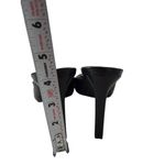 DKNY  Black Leather Gold Detail Sandals Heels Size 5.5 Photo 5