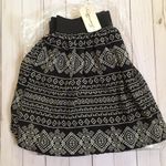 Forever 21  Black White Tribal Batik Mini Skirt New Photo 6
