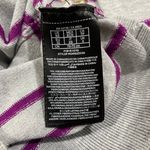 Guess Vintage Y2K Vibes Grey Purple Glitter Stripe Bling Graphic Fitted Sweater Photo 10