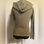 Free People EUC Olive Green Clementine Lace Inset Hoodie Size XS Photo 3