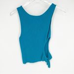 Urban Outfitters  Cut Out Side Ribbed Knit Tank Top M‎ Blue Photo 1