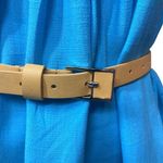 White House | Black Market Leather Classic Adjustable Waist Chic Belt OS Yellow Photo 1