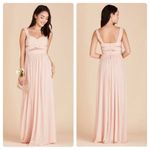 Birdy Grey Elsye Sleeveless Mesh Cutout Bridesmaid Dress in Pale Blush Sz S NWT Photo 1
