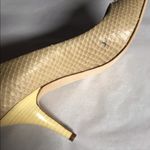 Giuseppe Zanotti BEIGE LEATHER SNAKESKIN EMBOSSED PUMPS (39) Photo 10