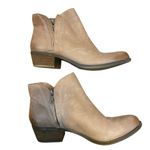 Lucky Brand  Brenon size 8.5 zipper side booties brown tan Photo 2