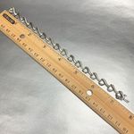 925 Sterling Silver Real Diamond Abstract Link Bracelet 7 1/2" Photo 5