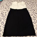 Danny & Nicole  White Long Sleeve Jacket with Black & White Dress Photo 4