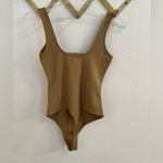 Good American Scuba Modern Stretch Thong Bodysuit Pecan Nude Medium 2 Photo 5