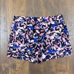 J.Crew  Hibiscus Print Linen Blend Hi-Rise Shorts Photo 1