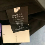 Balenciaga  Black Pleat Front Wide Leg Dress‎ Pants Photo 8