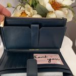 Michael Kors NWOT Jet Set Double Zip wallet Navy Multi Adele Photo 3