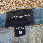 Lucky Brand  Blue High Rise Skinny Jeans Womens 6 Button Fly Casual Classic Denim Photo 5