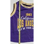 NBA Los Angeles Lakers Jersey Shoulders Cropped Womens T Photo 3