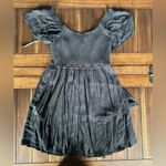 Hollister  Black Smocked Dress with shorts/romper underneath size medium Photo 3
