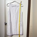 Southern Tide Pastel Purple and White Striped Midi Dress Photo 2