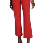 Theory NEW Womens Crimson Moleskin Twill Crop Pants 6 Photo 0