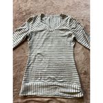 Athleta  Women's Long Sleeve striped pop‎ space dye black and white Sz 2XS Photo 1