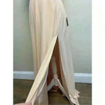 Lulus NWT  Aim for amour champagne halter maxi dress medium NWT Photo 7