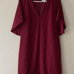 H by Halston  Maroon Casual Shift Dress Size 8 Photo 0