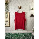 Evereve Red Ayla Stripe Raglan Tank - Size - Large Photo 4