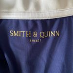 Smith & Quinn women's small blue and white short sleeve pullover polo top Photo 6