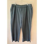 Eileen Fisher  Sz XL Organic Cotton Terry‎ Crop Sweat Pants In Eucalyptus Pull On Photo 1