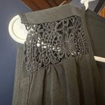 Bloomchic  NWT crochet shoulder black sleeveless wrap vneck front size 14/16 Photo 2