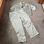 Nicole Miller  Animal Print Satin Pajama Set SIZE XL Photo 0