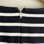 J.Crew‎ Ruffled Bell Sleeve Shift Dress in Black & White Stripes 100% Cotton, XS Photo 10