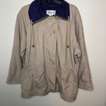 Talbots Tan Windbreaker Jacket coat size medium Photo 0