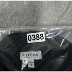 EXPRESS Shirt Womens Medium Black White Polka Dots Portofino Office Professional Photo 6