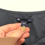 Gap Factory Navy Blue Green Ruffle Short Sleeve Blouse Top Photo 5