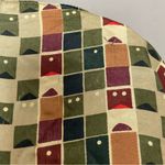 Vintage Blouse DIY Crop Top‎ Block Pattern Long Sleeve Funky Button Photo 6