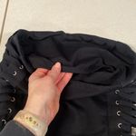 Self Esteem y2k Size Medium Black Corset Crop Tube Top Size Medium Lace Up Sides Photo 9