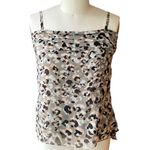 CAbi  Camo Cold Shoulder Lined Tiered Camouflage Tank Top ~ Women's Size SMALL Photo 4