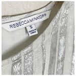 Rebecca Minkoff  • Lars Silk Sleeveless Metallic Stripe Shift Dress Size S Photo 6