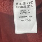 Rachel Zoe NEW Wool Pea Coat Double Breasted Burnt Orange Small Jacket Photo 6