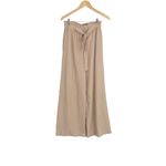 Allegra K Women's Pockets Tie Knot High Waist Wide Leg Paperbag Pants Size M Photo 2