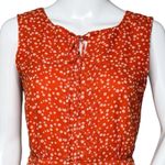 Hi there from Karen Walker US 0 Red Orange Floral Dress Sleeveless Office Casual Photo 5