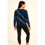 Athleta | Seasoft Tie-Dye Crewneck Sweatshirt Navy White Size M | EUC Photo 1