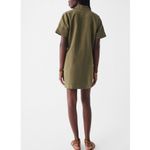 Faherty Palos Verdes Dress in Military Olive Size Small Photo 1