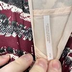 Free People Y2K Paisley Mini Dress Maroon Longsleeve Boho Women's Size Small Photo 3