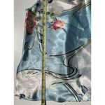 Oscar de la Renta OSCAR De La Women’s Wrap Blouse Brown Sz M Renta Floral Travel Y2K Photo 2