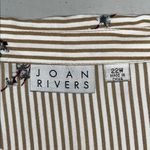 Joan Rivers Size 22W Stripe - Floral Print Ruffle Trim Button Up Blouse Top Photo 4