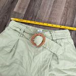 Sigrid Olsen  100% linen sage green belted shorts Photo 2